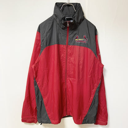 古着 used　Columbia　コロンビア　長袖ナイロンジャケット　MLB　カージナルス　ジップアップジャケット　Mサイズ