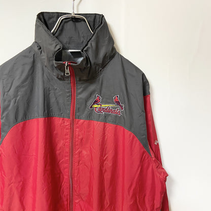 古着 used　Columbia　コロンビア　長袖ナイロンジャケット　MLB　カージナルス　ジップアップジャケット　Mサイズ