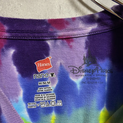 古着 used　Disney　ディズニー　Hanes　ヘインズ　半袖タイダイプリントTシャツ　Mickey　ミッキー　クルーネック