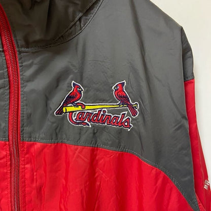 古着 used　Columbia　コロンビア　長袖ナイロンジャケット　MLB　カージナルス　ジップアップジャケット　Mサイズ
