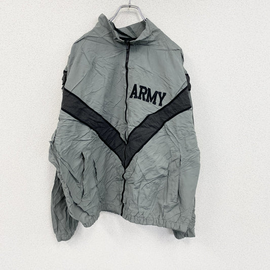 00s　U.S.ARMY　IPFU　トレーニングジャケット　ナイロンジャケット　ミリタリー　米軍　ヴィンテージ　グレー　Lサイズ