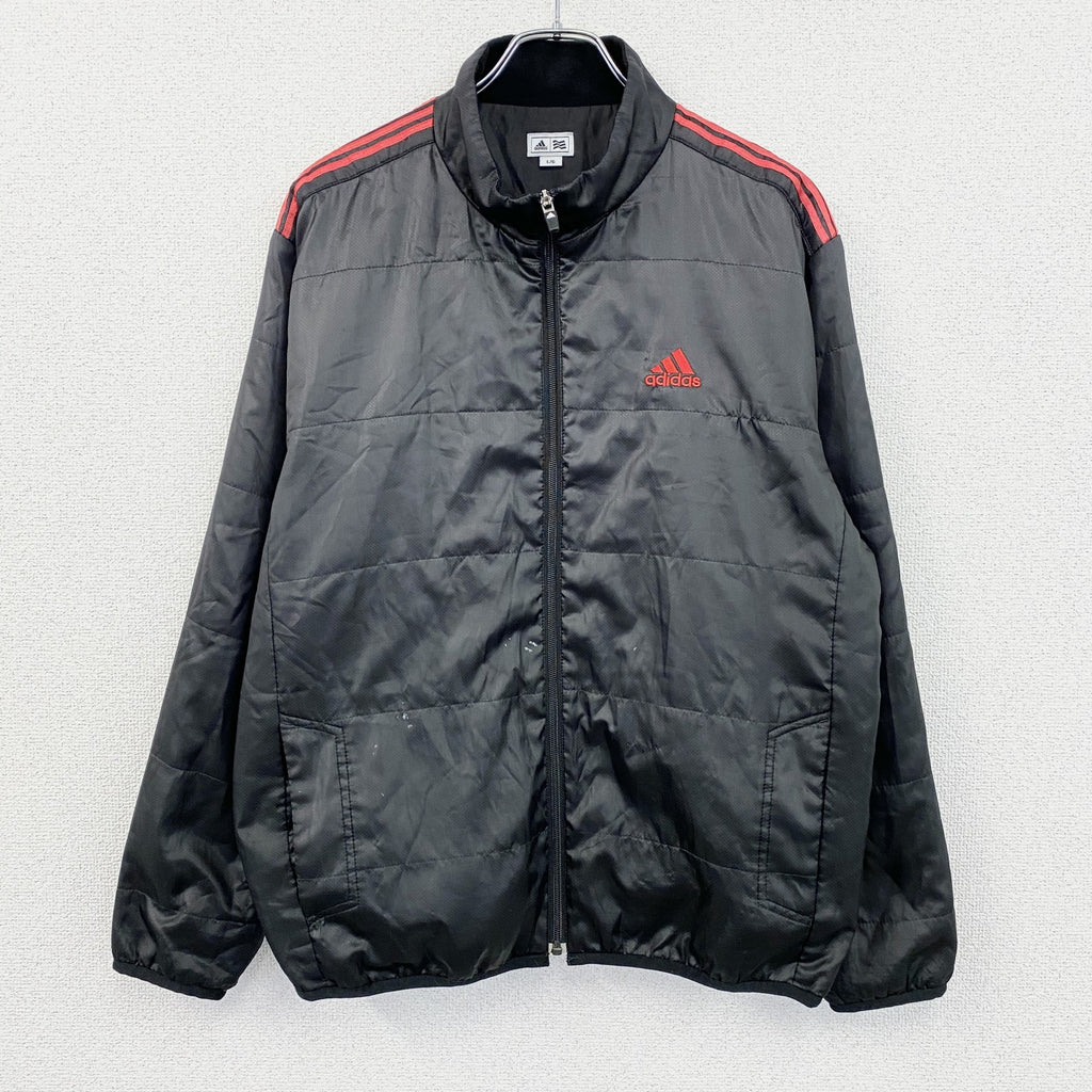 adidas golf　アディダスゴルフ　フルジップジャケット　中綿入り　パフォーマンスロゴ　黒　ブラック　Lサイズ