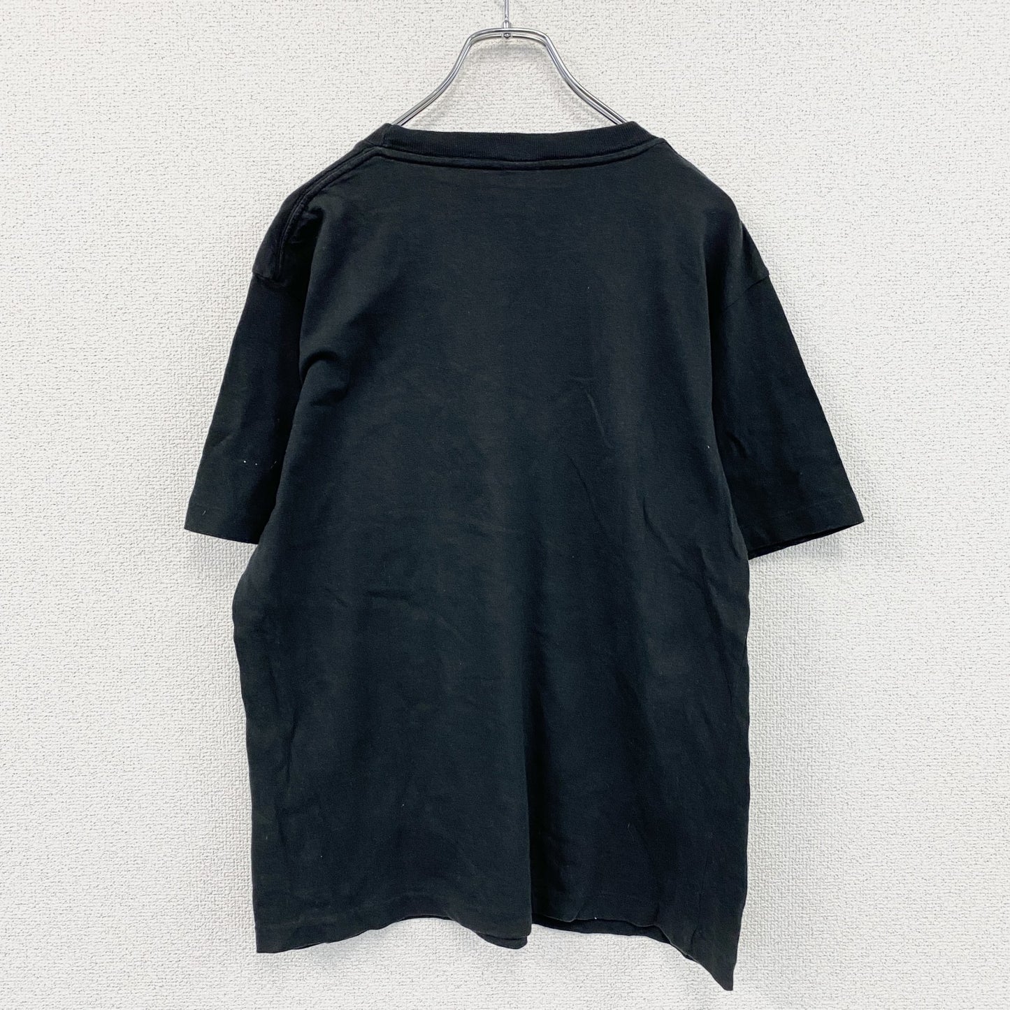 Hinahina　半袖プリントTシャツ　シングルステッチ　黒　ブラック　Mサイズ　