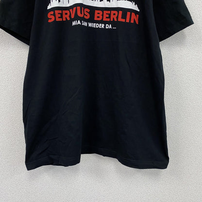 FC BAYERN MUNCHEN　バイエルンミュンヘン　半袖プリントTシャツ　サッカー　黒　ブラック　XLサイズ