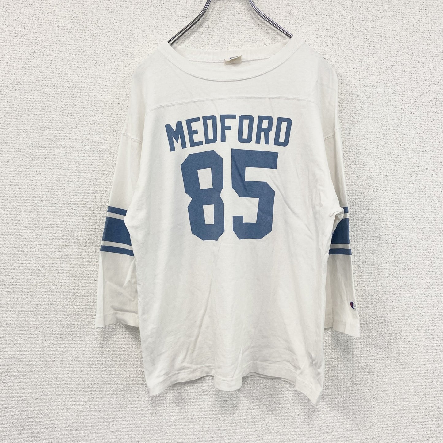 Champion　チャンピオン　長袖七分袖Tシャツ/ロンT　白　ホワイト　Mサイズ