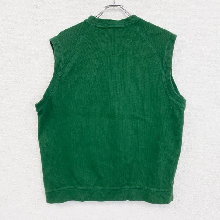 90s　NIKE　ナイキ　Vネックコットンニットベスト　ヴィンテージ　緑　グリーン　Lサイズ