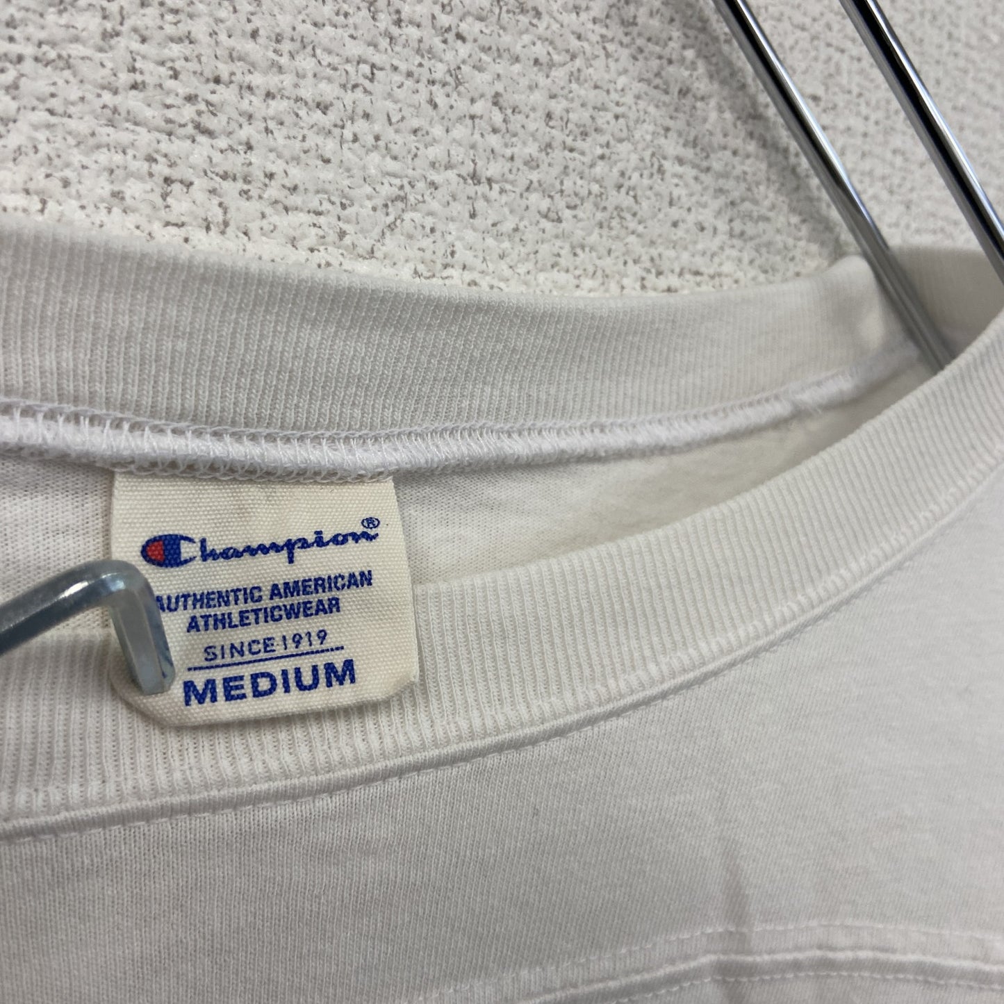 Champion　チャンピオン　長袖七分袖Tシャツ/ロンT　白　ホワイト　Mサイズ