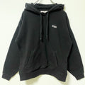 FILA　フィラ　スウェットパーカー/フーディー　刺繍ロゴ　ワンポイント　黒　ブラック　Ｍサイズ