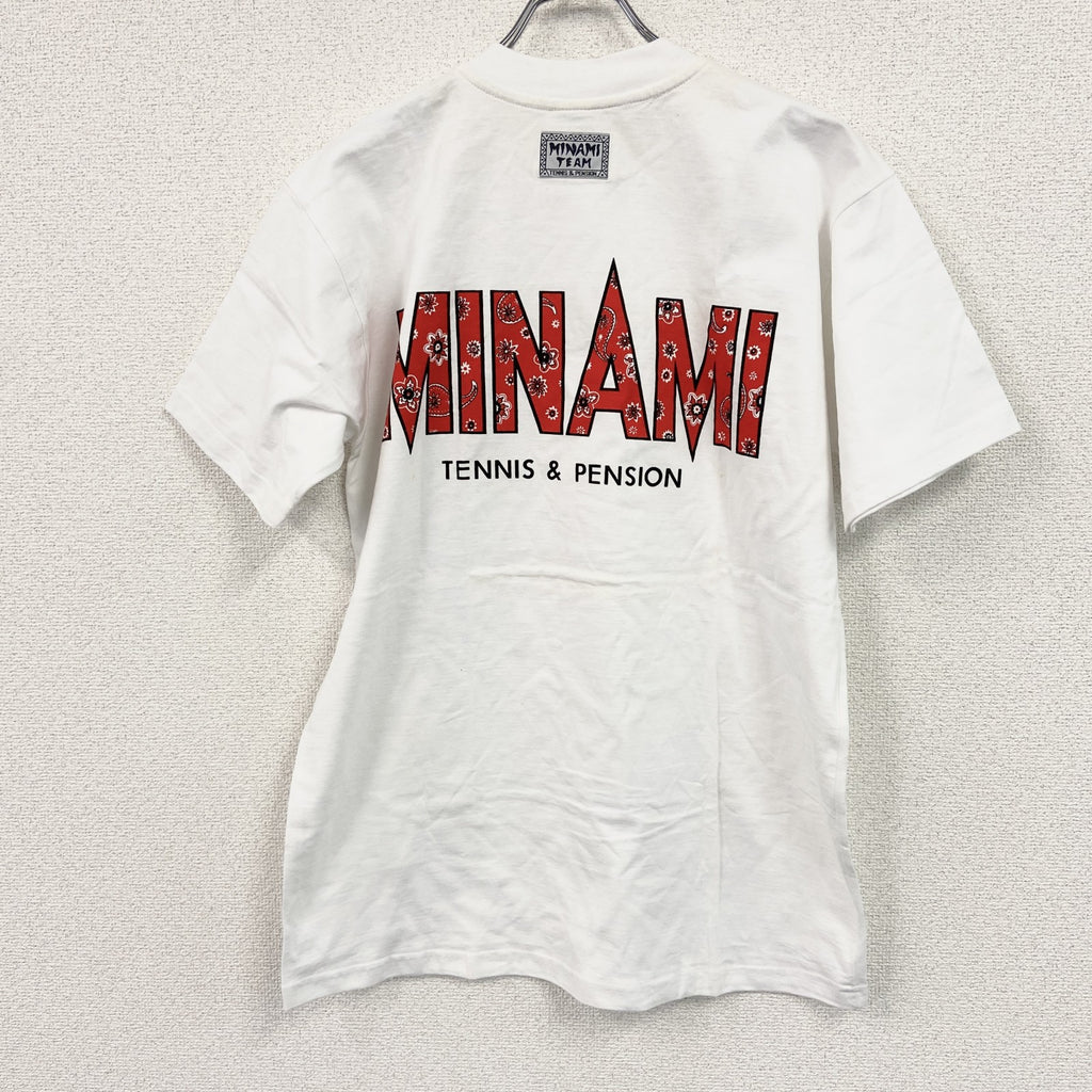 TEAM MINAMI チームミナミ　半袖プリントTシャツ　白　ホワイト　Mサイズ