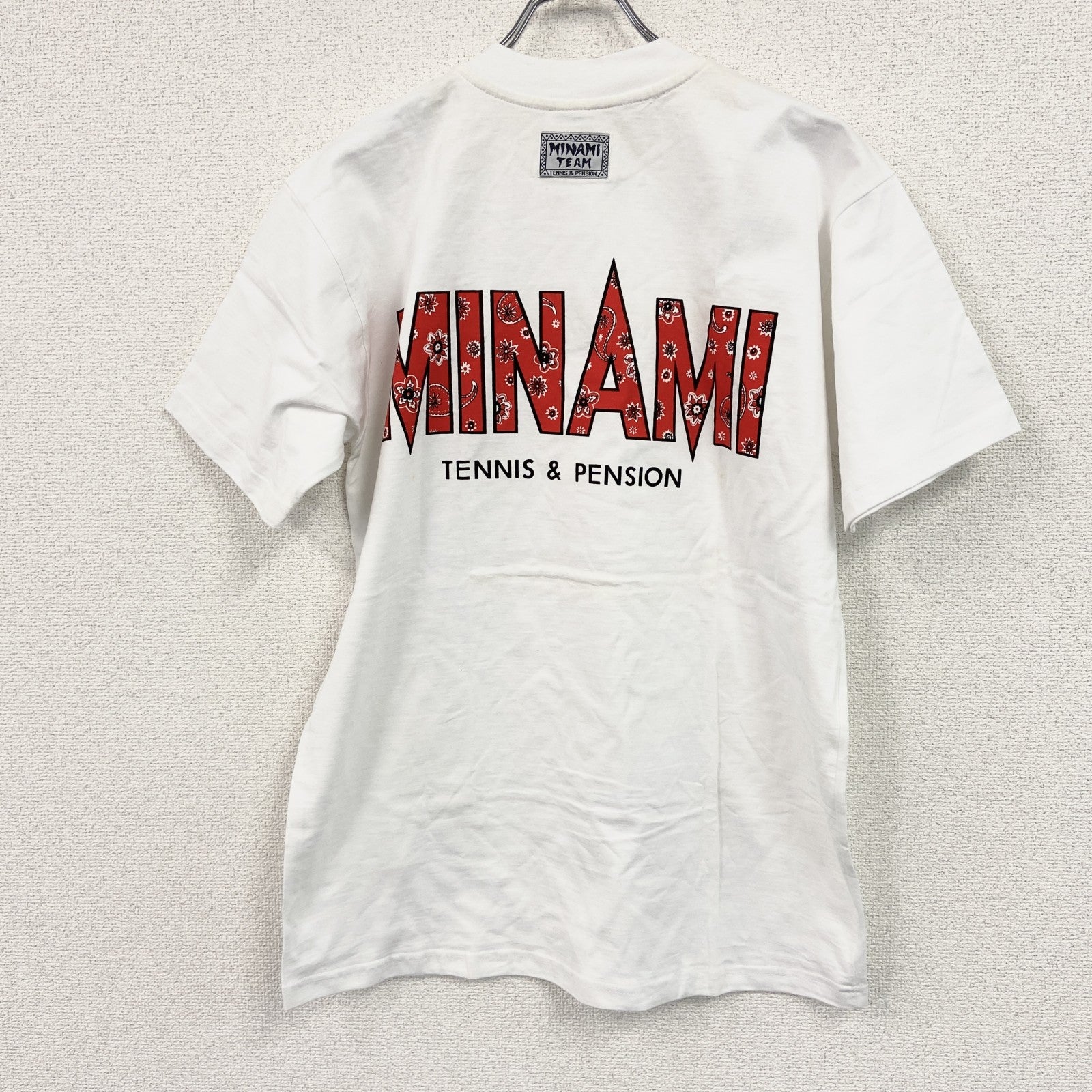 TEAM MINAMI チームミナミ　半袖プリントTシャツ　白　ホワイト　Mサイズ