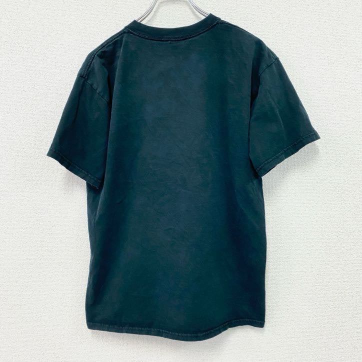 00s　GILDAN　半袖プリントTシャツ　ウニクムリキュール　Zwack　ヴィンテージ　黒　ブラック　Mサイズ