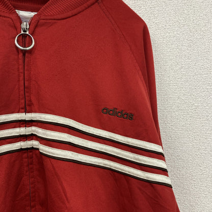 00s　adidas　アディダス　トラックジャケット/ジャージ　ヴィンテージ　赤　レッド　XLサイズ