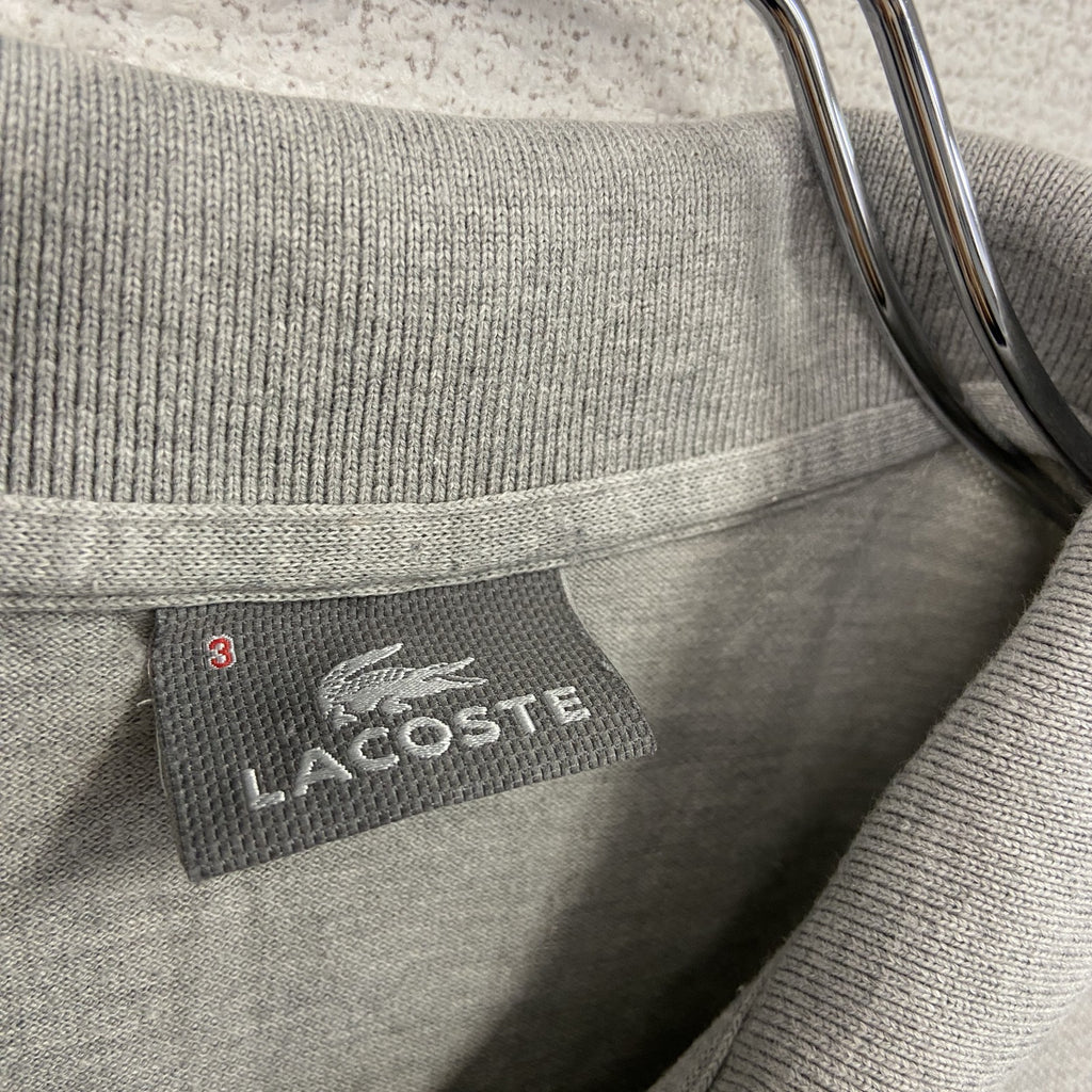 LAKOSUTE　ラコステ　半袖ポロシャツ　灰色　グレー　3サイズ