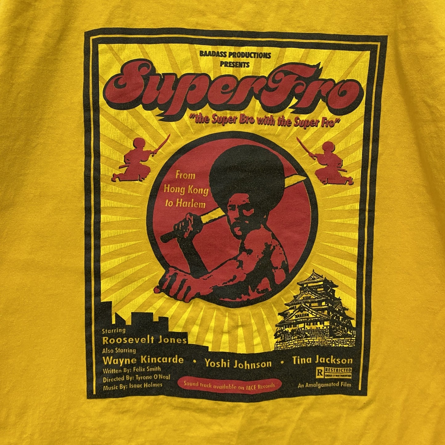 GILDAN　ギルダン　SuperFro　スーパーフロー　半袖Tシャツ　ムービーT　イエロー　Mサイズ