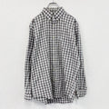 VAN Jacket　ヴァンジャケット　長袖ボタンダウンシャツ　チェック柄　グレー　Lサイズ