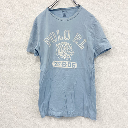 Polo Ralph Lauren　半袖プリントTシャツ　青　ブルー　Sサイズ