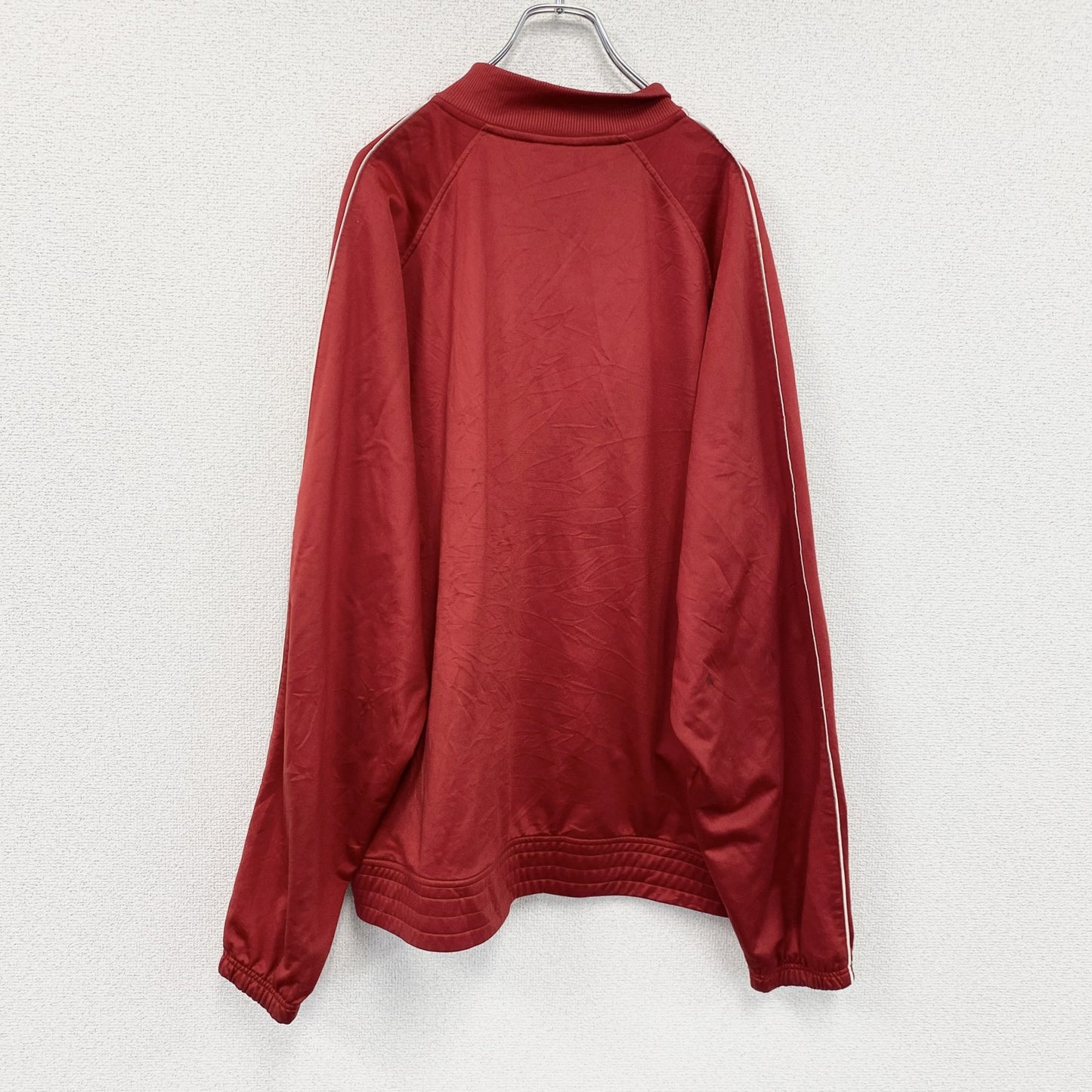 00s　adidas　アディダス　トラックジャケット/ジャージ　ヴィンテージ　赤　レッド　XLサイズ