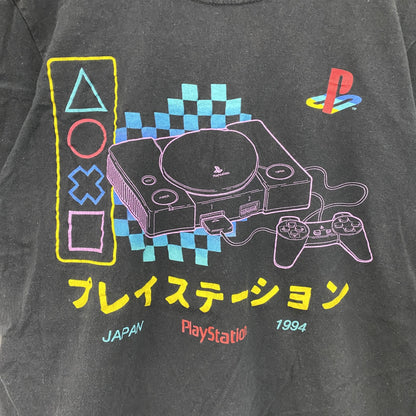 Play Station　半袖プリントTシャツ　黒　ブラック　Sサイズ