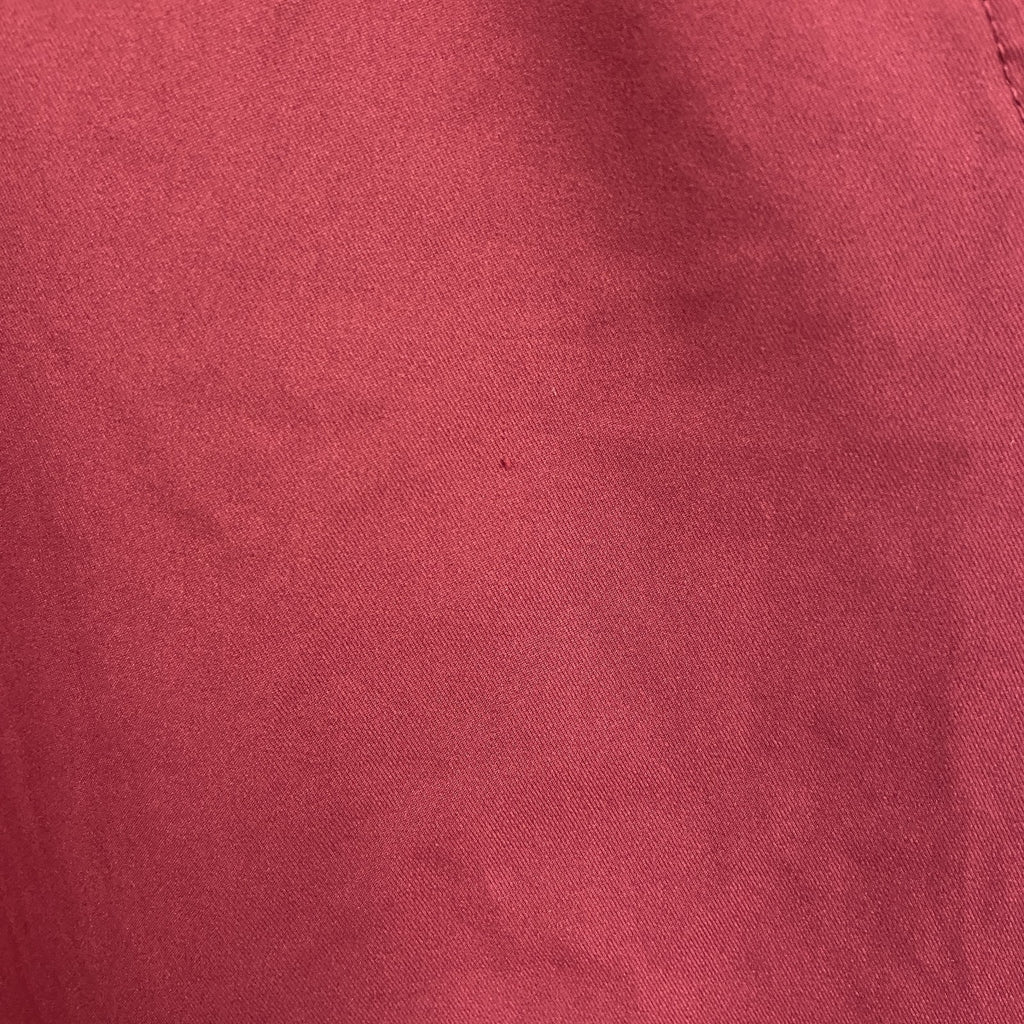 adidas　アディダス　半袖ハーフジップTシャツ　ワンポイント　赤　レッド　バイカラー　Lサイズ