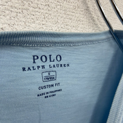 Polo Ralph Lauren　半袖プリントTシャツ　青　ブルー　Sサイズ