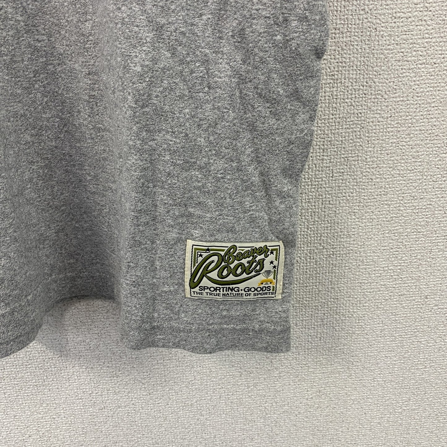 Beaver Roots　ビーバールーツ　リレハンメル冬季オリンピック　半袖プリントTシャツ　シングルステッチ　グレー