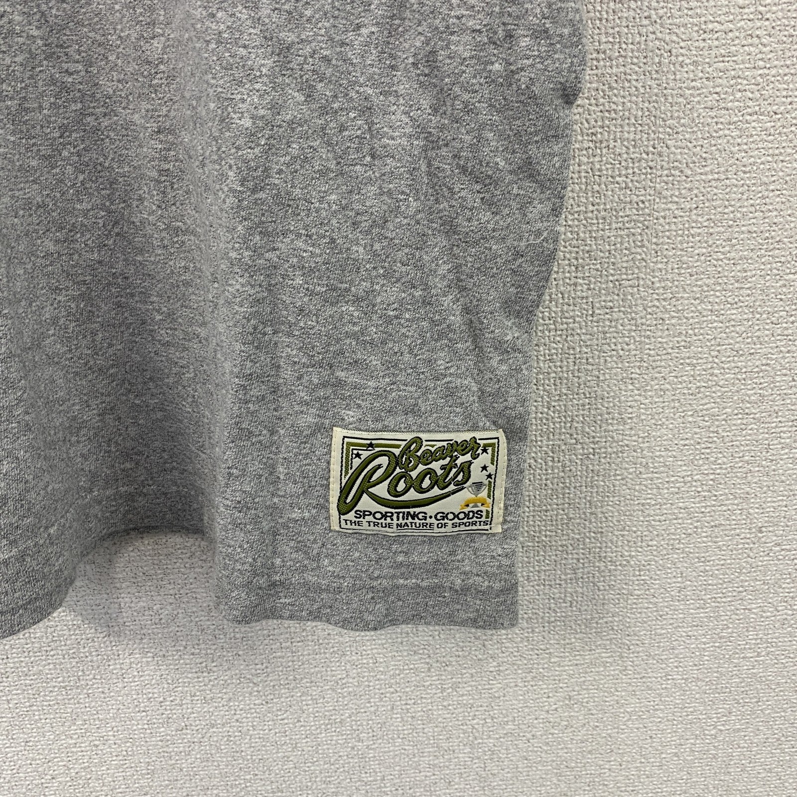 Beaver Roots　ビーバールーツ　リレハンメル冬季オリンピック　半袖プリントTシャツ　シングルステッチ　グレー
