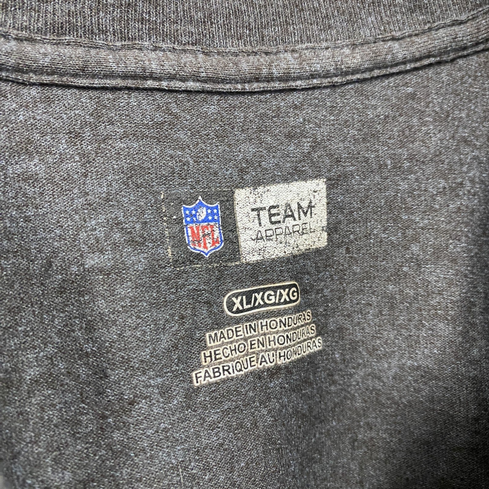 NFL TEAM APPAREL　半袖プリントTシャツ　灰色　グレー　XLサイズ