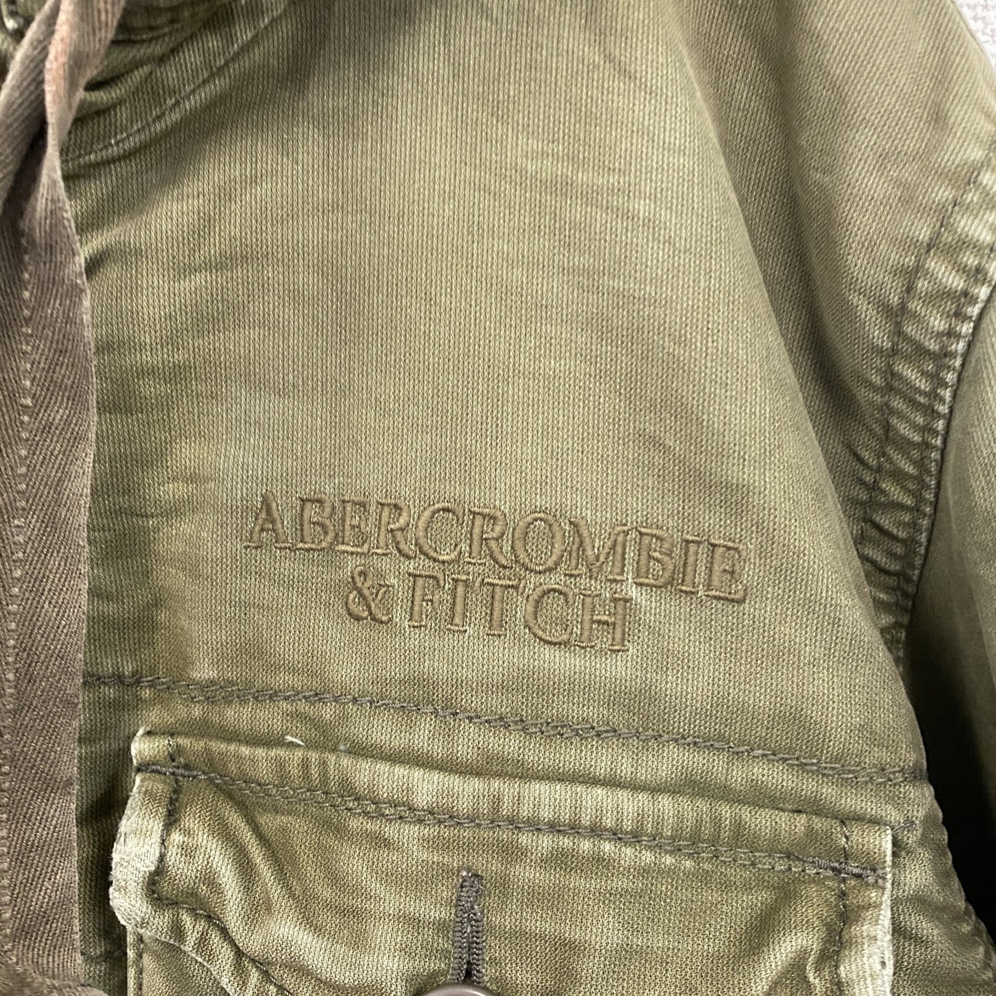 ABERCROMBIE&FITCH　アバクロ　WILCOX JAKCKET　ミリタリージャケット　ボアライナー　カーキ
