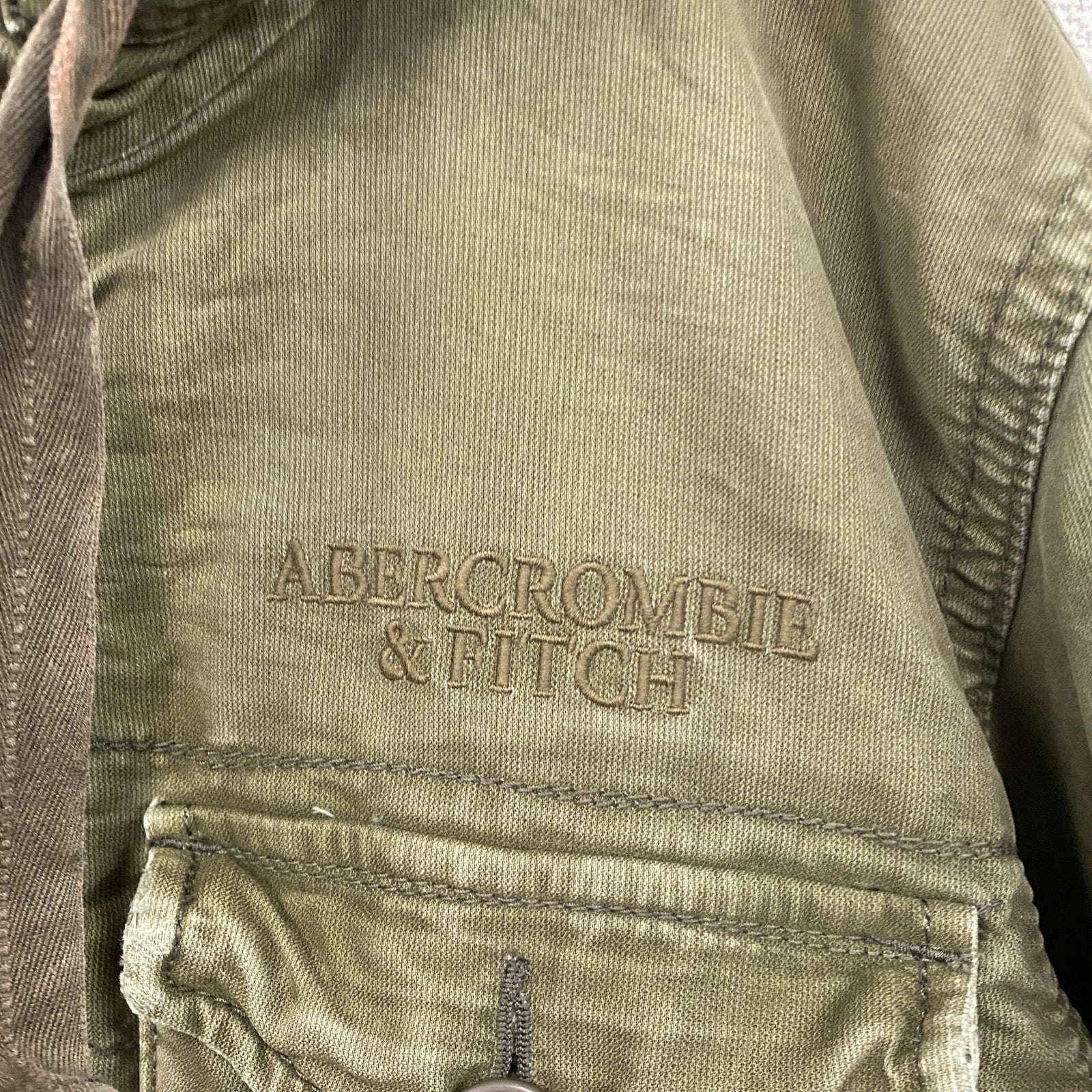 ABERCROMBIE&FITCH　アバクロ　WILCOX JAKCKET　ミリタリージャケット　ボアライナー　カーキ