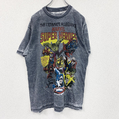 MARVEL　マーベル　半袖プリントTシャツ　灰色　グレー　Lサイズ