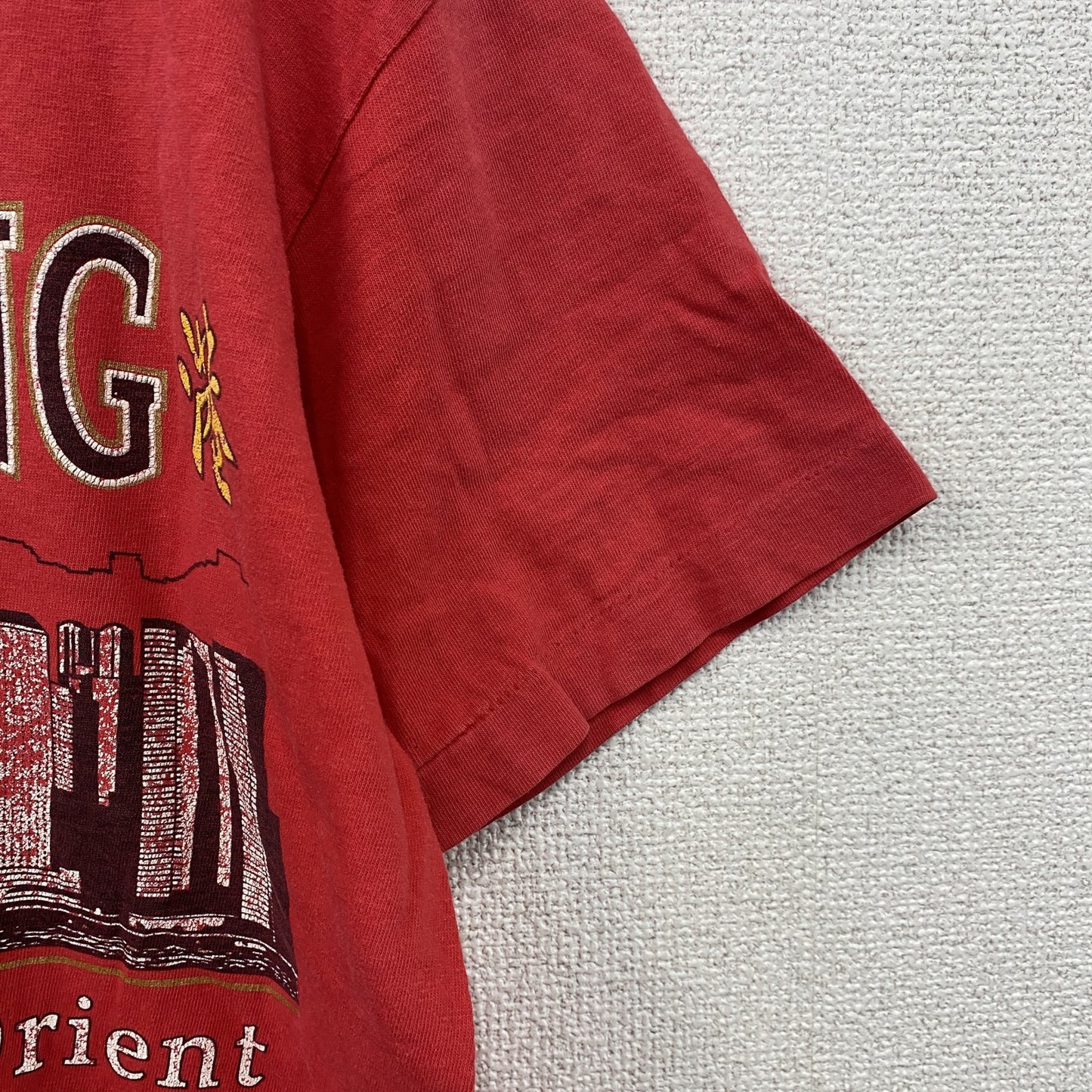 GALT SAND　ゴールトサンド　半袖プリントTシャツ　シングルステッチ　赤　レッド　Sサイズ　