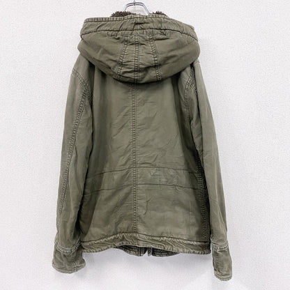 ABERCROMBIE&FITCH　アバクロ　WILCOX JAKCKET　ミリタリージャケット　ボアライナー　カーキ
