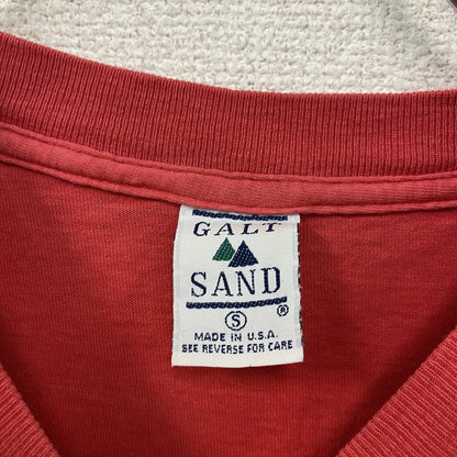 GALT SAND　ゴールトサンド　半袖プリントTシャツ　シングルステッチ　赤　レッド　Sサイズ　
