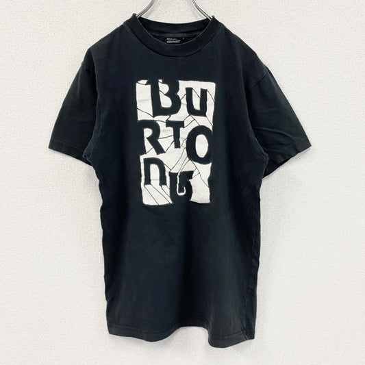 BURTONG　半袖プリントTシャツ　黒　ブラック