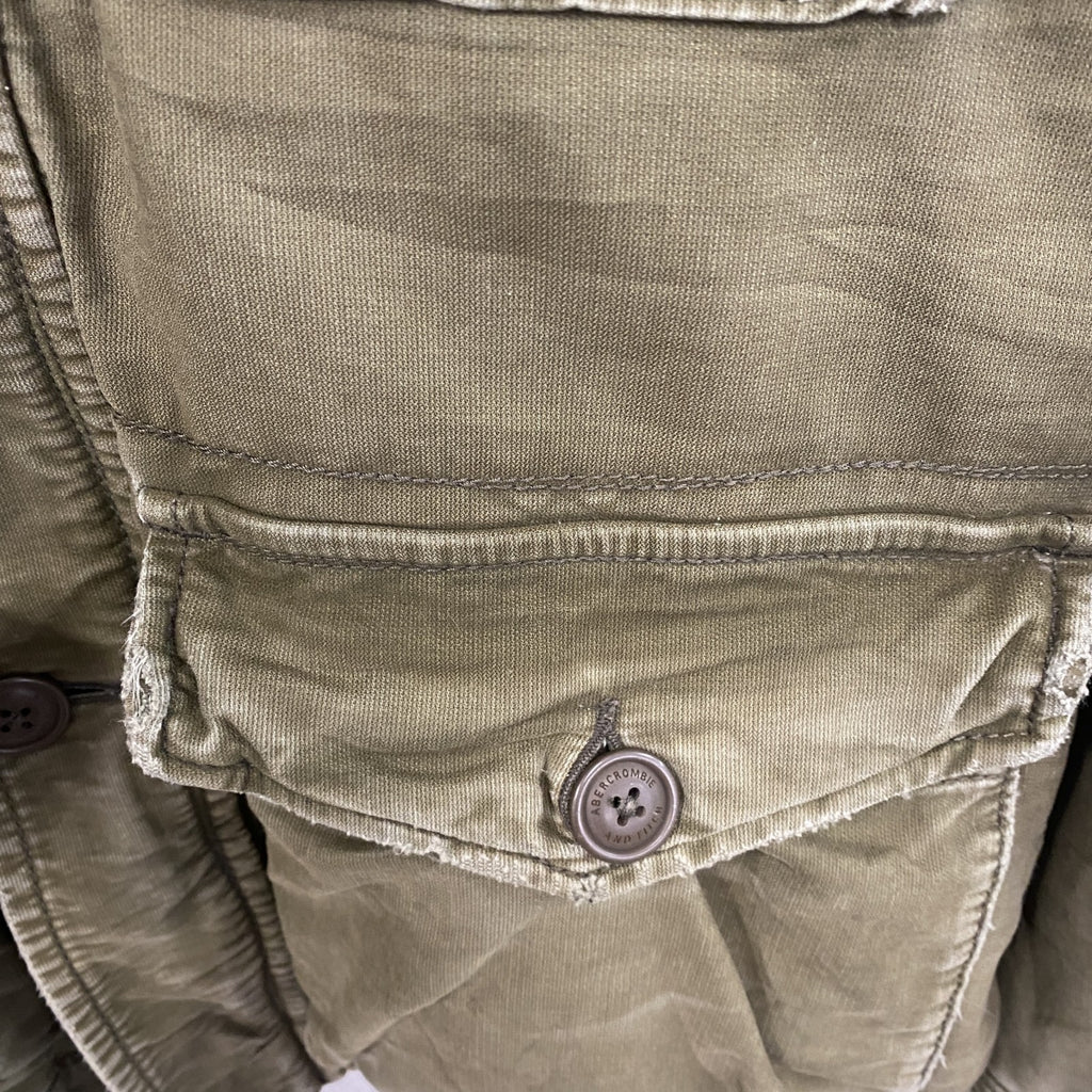 ABERCROMBIE&FITCH　アバクロ　WILCOX JAKCKET　ミリタリージャケット　ボアライナー　カーキ
