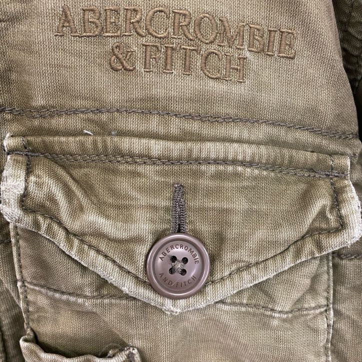 ABERCROMBIE&FITCH　アバクロ　WILCOX JAKCKET　ミリタリージャケット　ボアライナー　カーキ