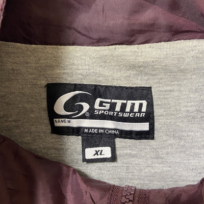 古着 used　GTM SPORTSWEAR　長袖ナイロンジャケット　ハイネック　ワンポイント刺繍　ビックシルエット　XLサイズ