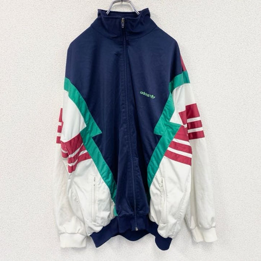 ～90s　adidas　アディダス　トラックジャケット/ジャージ　ヴィンテージ　マルチカラー　ネイビー　198サイズ