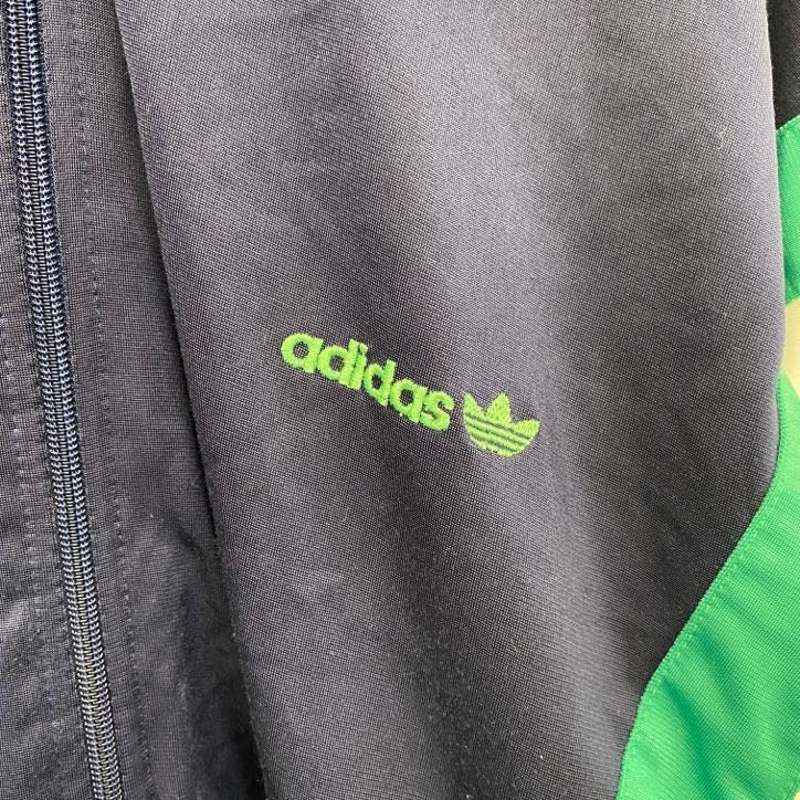 ～90s　adidas　アディダス　トラックジャケット/ジャージ　ヴィンテージ　マルチカラー　ネイビー　198サイズ