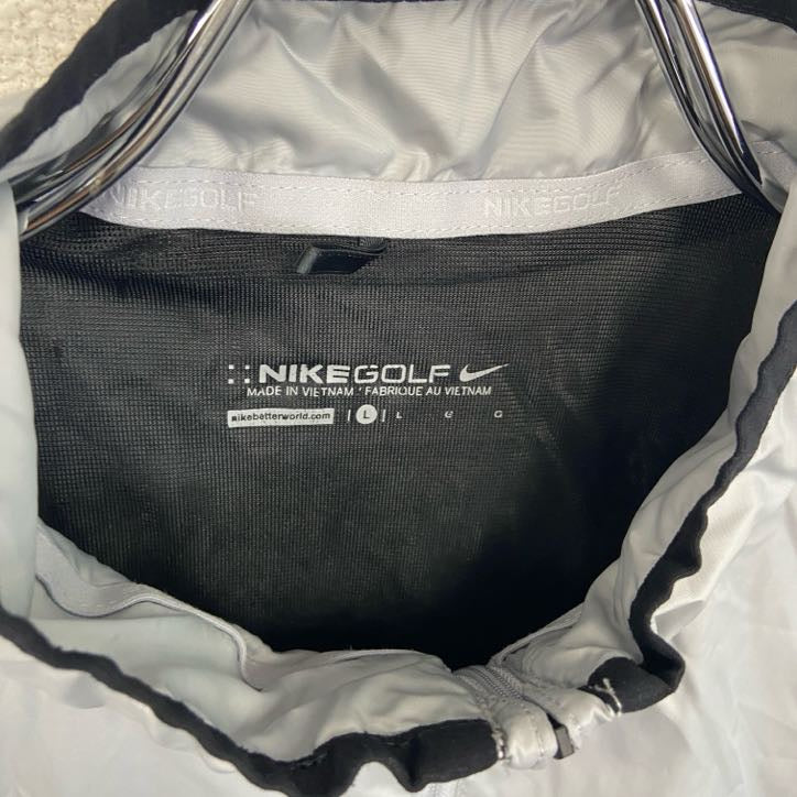 NIKE GOLF　ナイキゴルフ　プルオーバージャケット　ハーフジップ　灰色　グレー　バイカラー　Lサイズ