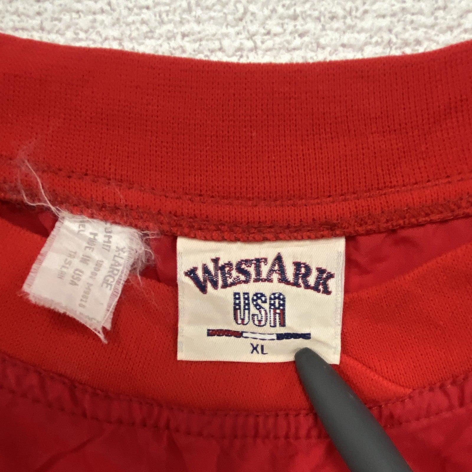 ～90s　WESTARK USA　プルオーバージャケット　ヴィンテージ　赤　レッド　XLサイズ　
