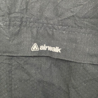 ～00s　airwalk　エアウォーク　半袖シャツジャケット　サイドポケット　黒　ブラック　XLサイズ