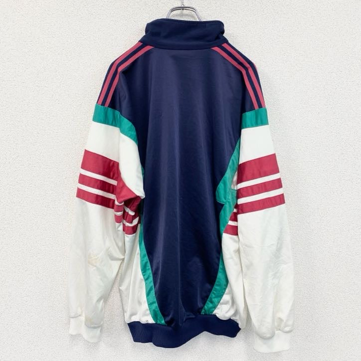 ～90s　adidas　アディダス　トラックジャケット/ジャージ　ヴィンテージ　マルチカラー　ネイビー　198サイズ