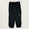 PUMA　プーマ　CORE HERITAGE　ウーブンパンツ　刺繍ロゴ　黒　ブラック　Sサイズ