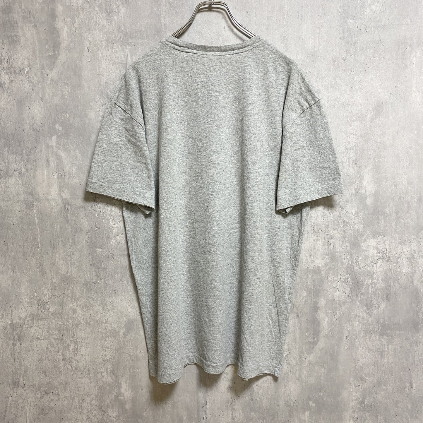 古着 used　Disney　ディズニー　半袖プリントTシャツ　グレー　Mickey　ミッキー　クルーネック　オーバーサイズ