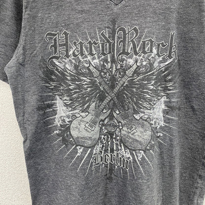 Hard Rock CAFE　ハードロックカフェ　半袖プリントTシャツ　灰色　グレー　Sサイズ