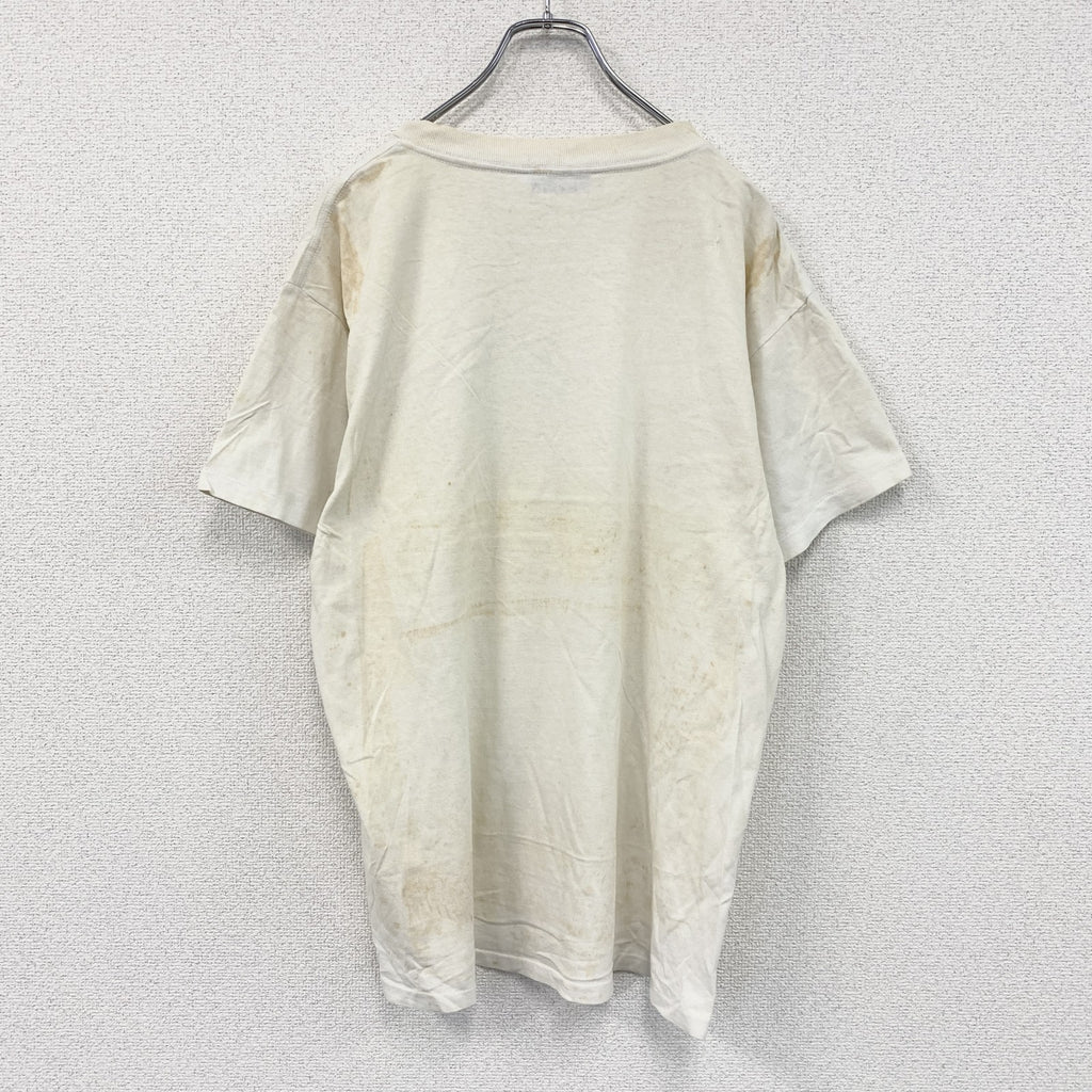 Nautilus　ノーティラス　半袖プリントTシャツ　シングルステッチ　ベージュ　