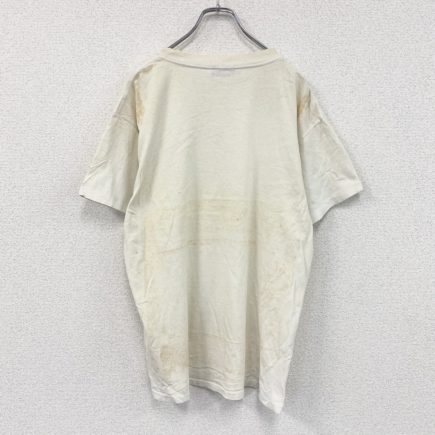 Nautilus　ノーティラス　半袖プリントTシャツ　シングルステッチ　ベージュ　
