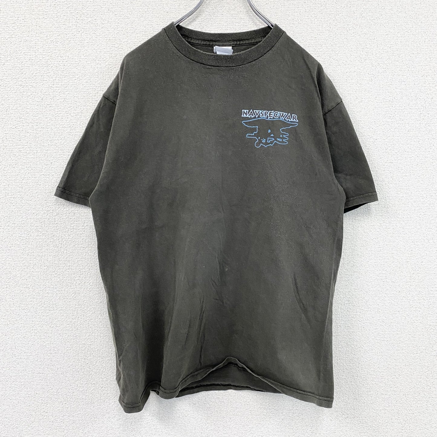 00s～　DELTA　NAVSPECWAR　半袖プリントTシャツ　ヴィンテージ　茶色　ブラウン　Lサイズ