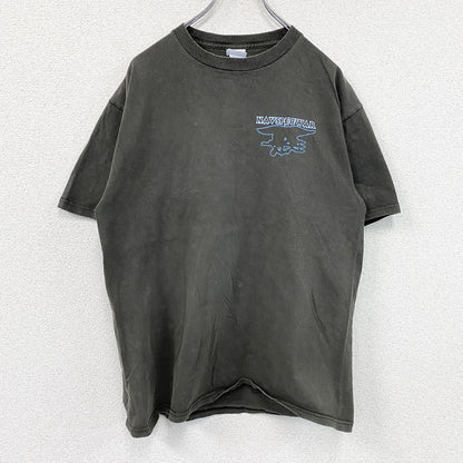 00s～　DELTA　NAVSPECWAR　半袖プリントTシャツ　ヴィンテージ　茶色　ブラウン　Lサイズ